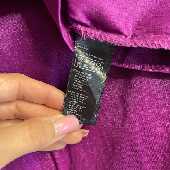 Strapless Purple Mini Dress - Forever 21 - Small - Picture 4 of 4